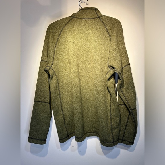 The North Face Quarter Zip Pullover Fleece Sweater Green Sz LG - Picture 9 of 11